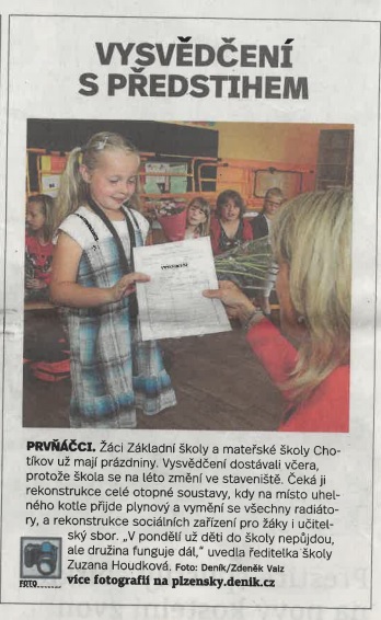 Plzeňský deník vysvědčení rekonstrukce
